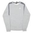 ADIDAS Mens Sweatshirt Grey XS Online now