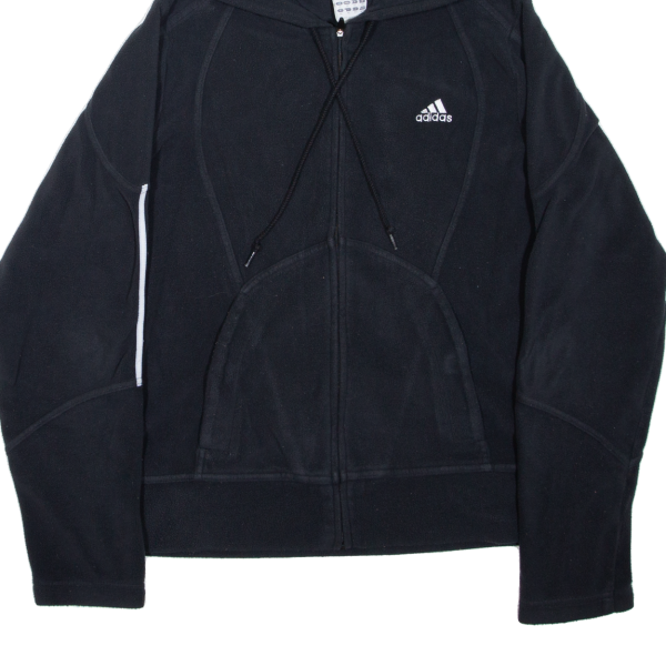 ADIDAS Girls Black Hoodie Full Zip 14Y Online Hot Sale