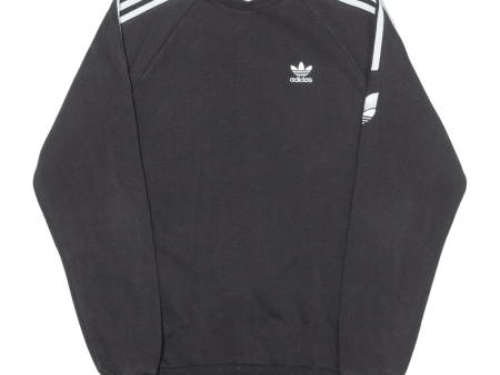 ADIDAS ORIGINALS Mens Sweatshirt Black Crew Neck XS Sale