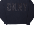 DKNY Womens Jumper Black Tight Knit M Cheap