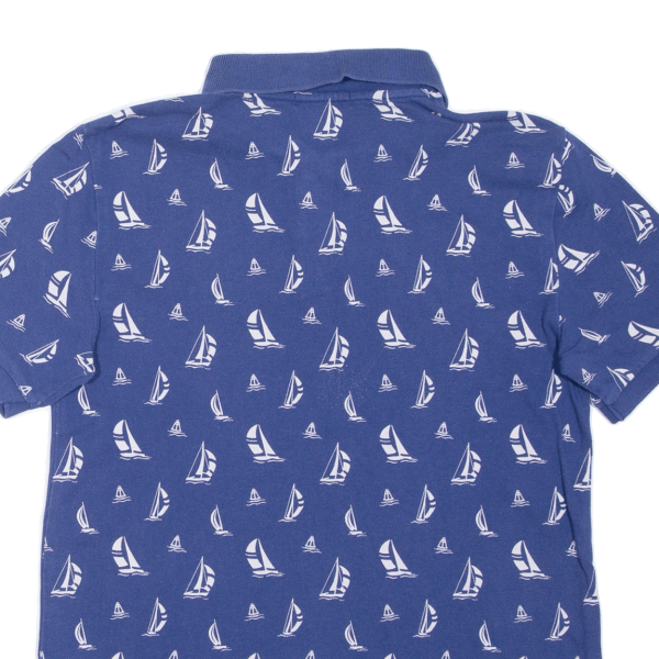 POLO RALPH LAUREN Boats Boys Polo Shirt Blue L Online Sale