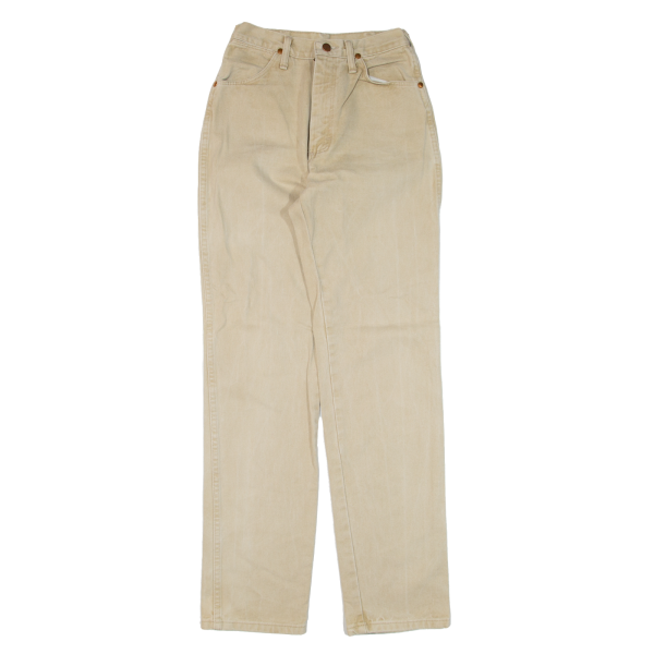 WRANGLER Womens Jeans Beige Regular Straight W24 L34 Online Sale