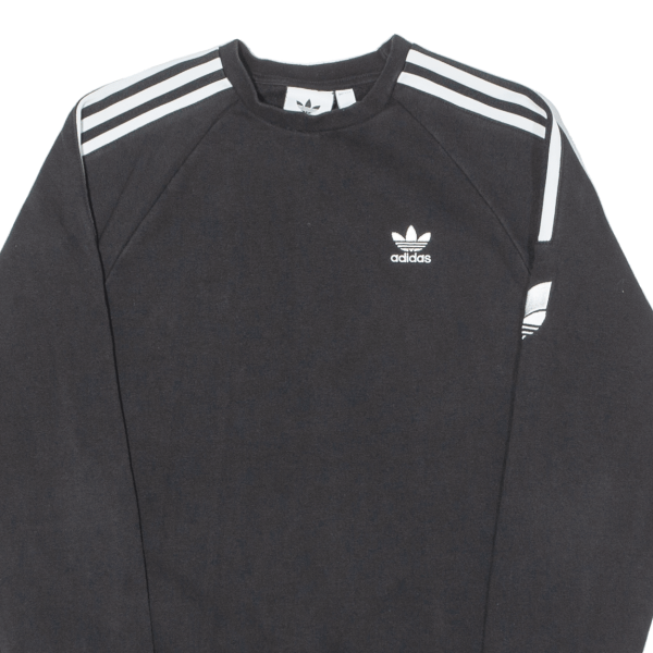 ADIDAS ORIGINALS Mens Sweatshirt Black Crew Neck XS Sale