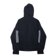 ADIDAS Girls Black Hoodie Full Zip 14Y Online Hot Sale