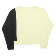 DKNY Womens Sweatshirt Yellow Crew Neck L Supply