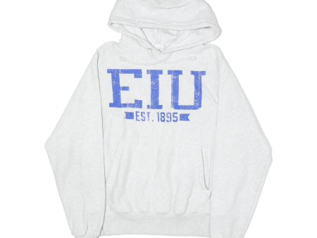 CHAMPION REVERSE WEAVE East Illinois University Mens Grey Hoodie USA S Online