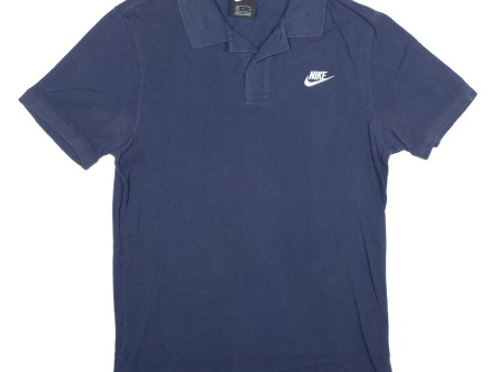 NIKE Mens Polo Shirt Blue S on Sale