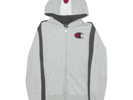 CHAMPION Boys Grey Hoodie Full Zip 13-14Y For Discount