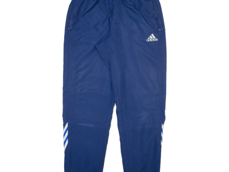 ADIDAS Mesh Lined Mens Track Pants Blue Tapered L W30 L31 Online now