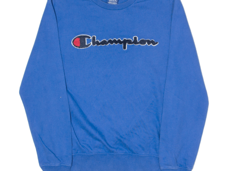 CHAMPION Mens Sweatshirt Blue Crew Neck M For Cheap