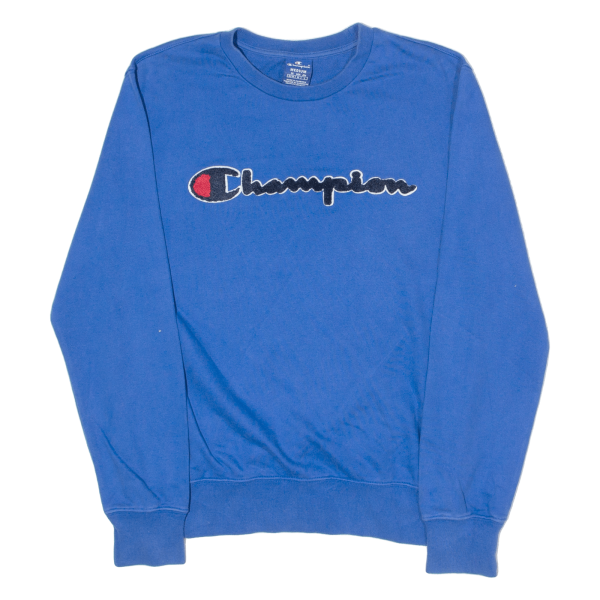 CHAMPION Mens Sweatshirt Blue Crew Neck M For Cheap