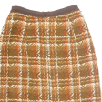 Womens Straight Skirt Brown Knee Length 90s Check S Cheap