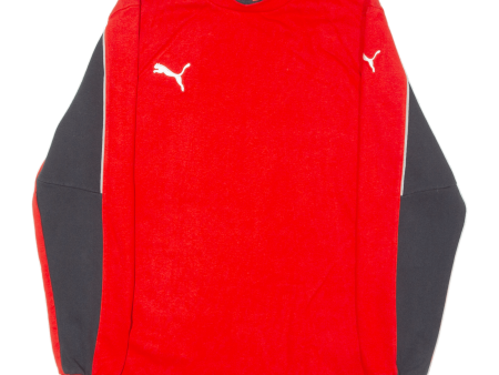 PUMA Mens Sweatshirt Red Crew Neck S Sale