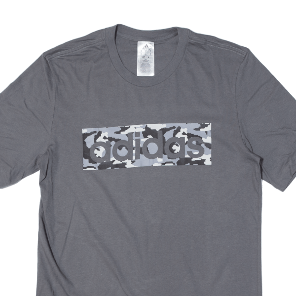 ADIDAS Mens T-Shirt Grey S For Sale