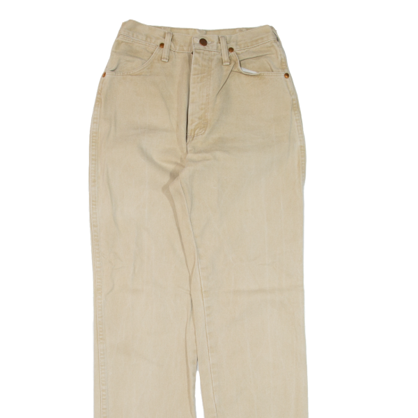 WRANGLER Womens Jeans Beige Regular Straight W24 L34 Online Sale