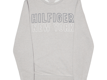 TOMMY HILFIGER Mens Sweatshirt Grey Crew Neck S For Cheap