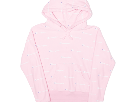 CHAMPION Womens Pink Hoodie L Online Sale