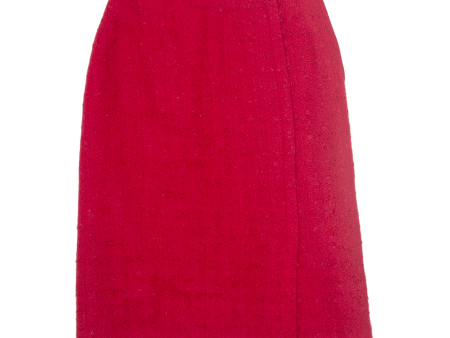 Womens Straight Skirt Red Midi 90s S Hot on Sale