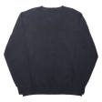 TOMMY HILFIGER Mens Jumper Black Tight Knit L on Sale