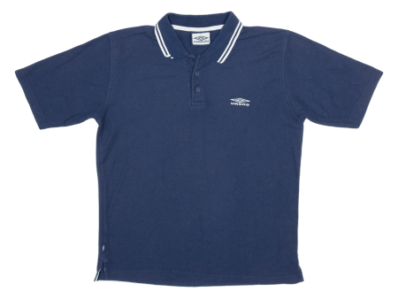 UMBRO Mens Polo Shirt Blue L Cheap