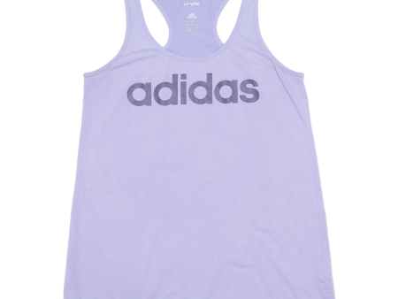 ADIDAS Womens Racer Back Vest Purple Sleeveless S on Sale