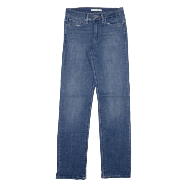 LEVI S Womens Jeans Blue Slim Straight W27 L32 Online Sale