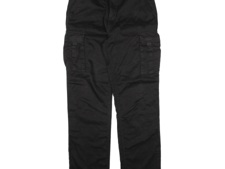 ARTIME Cargo Mens Trousers Black Regular Straight W32 L31 Online