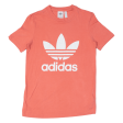 ADIDAS Womens T-Shirt Pink UK 6 Online