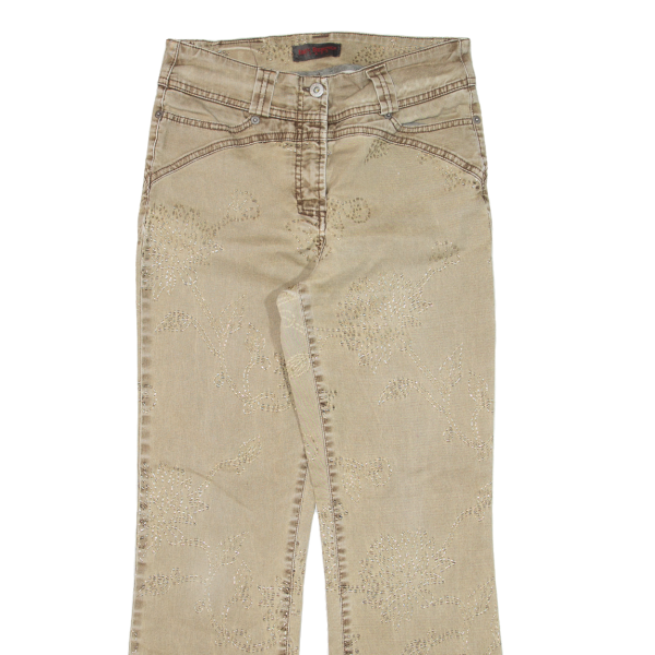 IBEN BERING Womens Jeans Beige Regular Bootcut W28 L27 Discount