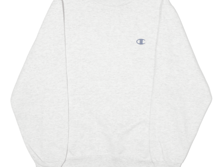 CHAMPION Mens Sweatshirt Grey Crew Neck S Discount