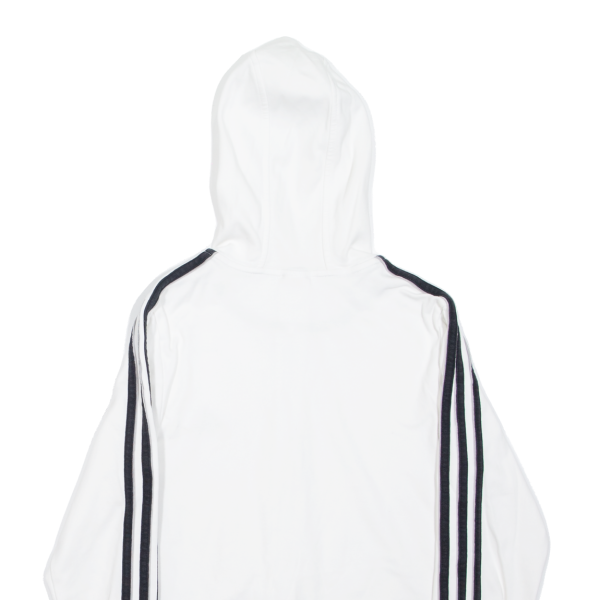 ADIDAS Boys White Hoodie Full Zip 14Y For Discount