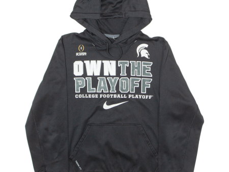 NIKE Michigan Spartans Own The Playoff Mens Black Hoodie USA M Supply