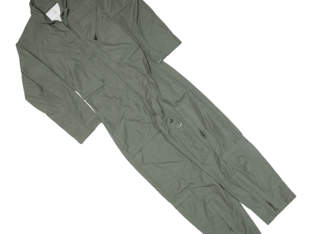 HIALEAH INDUSTRIES INC Summer Flyers Mens Boiler Suit Green Relaxed XS W26 L27 Supply