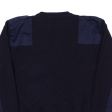 CITY GUARD Military Mens Heavy Knit Jumper Blue Chunky Knit S Discount