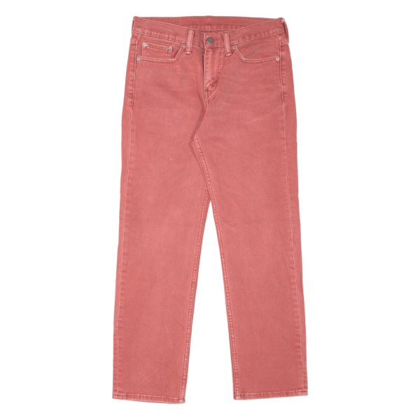 LEVI S 514 Jeans Mens Pink Slim Straight W29 L30 Online now