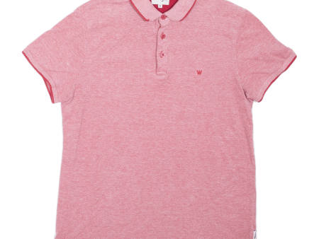 WRANGLER Mens Polo Shirt Red M Hot on Sale